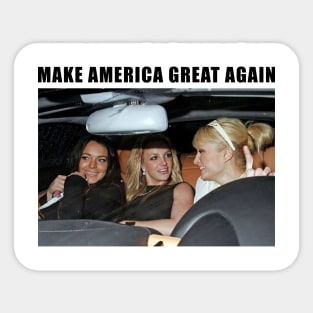 Britney Paris Lindsay Make America Great Again Sticker